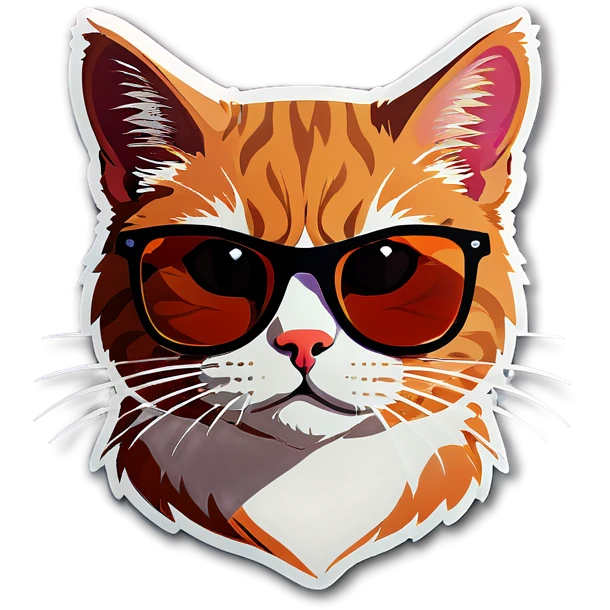 Cat with sunglasses emoji