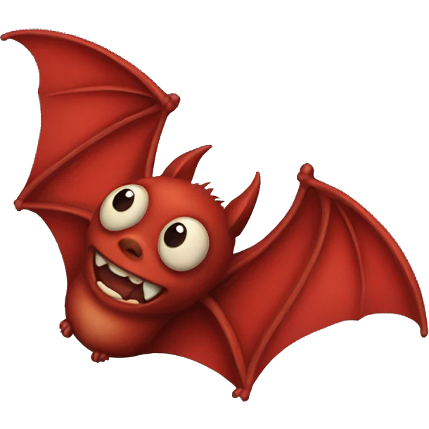 red bat emoji