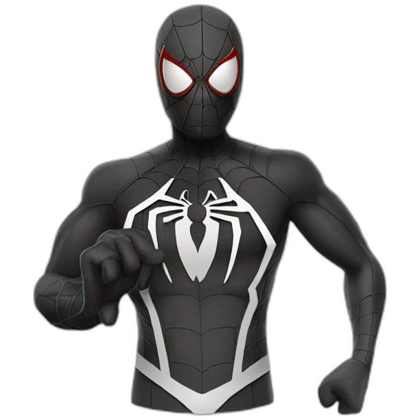 Noir spiderman emoji