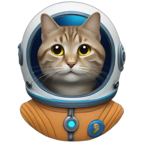 Un chat dans l'espace emoji