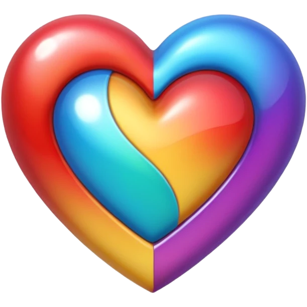 Cœur multicolore emoji