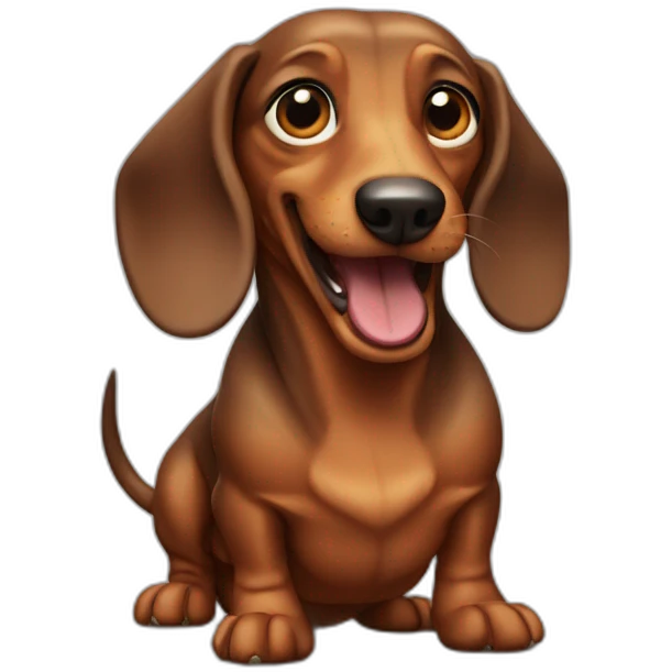 snarling dachshund emoji