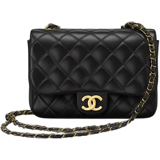 Black Chanel bag emoji
