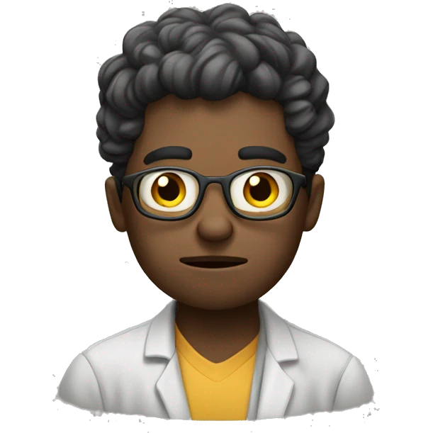 frustrated phd student with books emoji