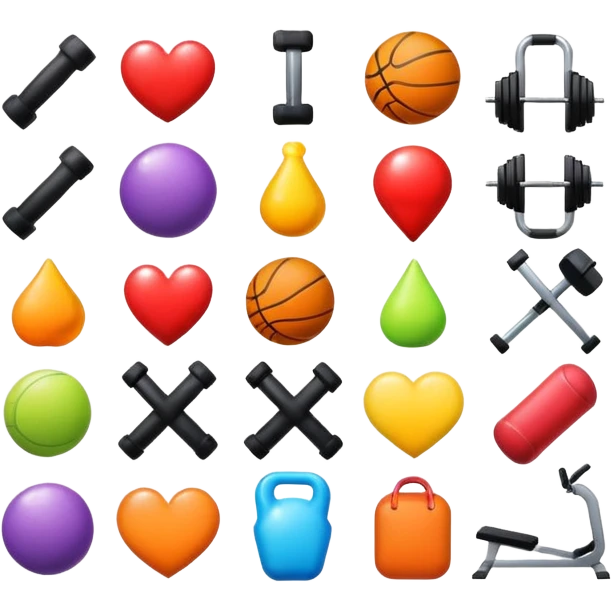 Gym stickers emoji