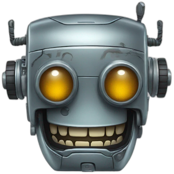 crazy robot emoji