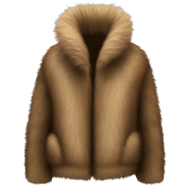 Fur jacket  emoji