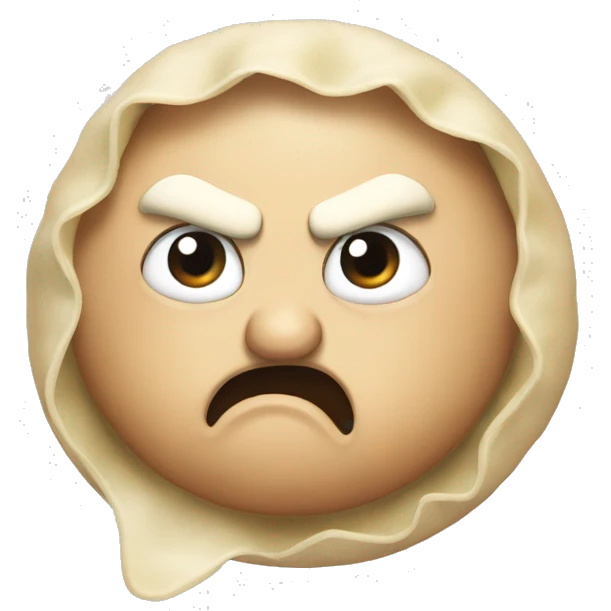 Angry pierogi emoji
