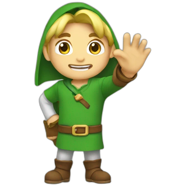 Link waving emoji
