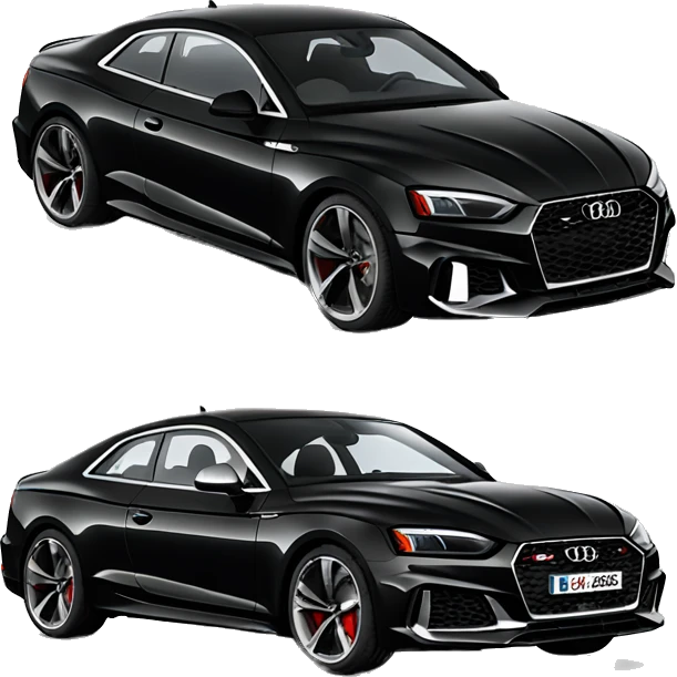 Black audi rs5 emoji