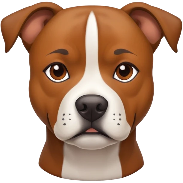 all brown staffy dog emoji