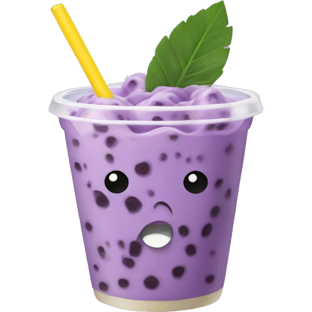  Taro boba  emoji