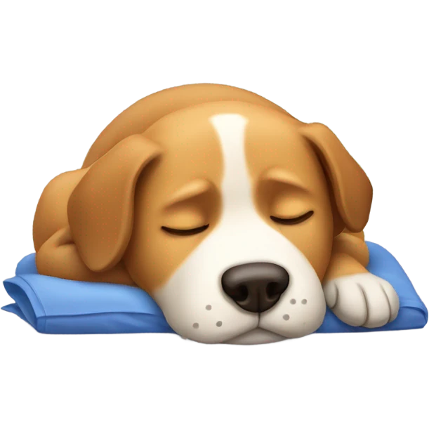 Dog sleeping  emoji