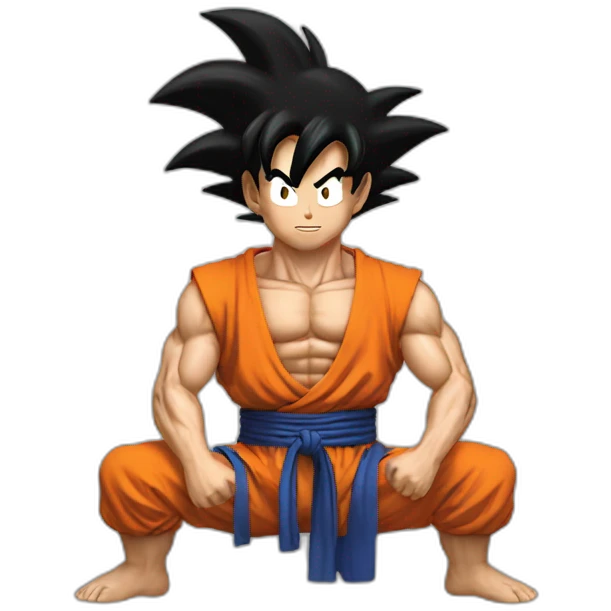 does goku clean nuts? emoji