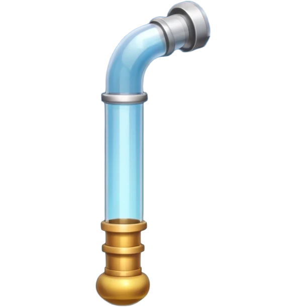 Bubble pipe made of quartz emoji
