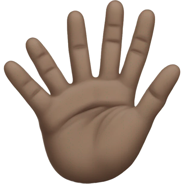 three fingers  emoji