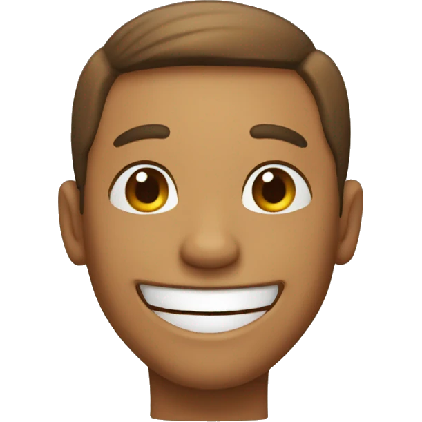 REALLY happy guy emoji