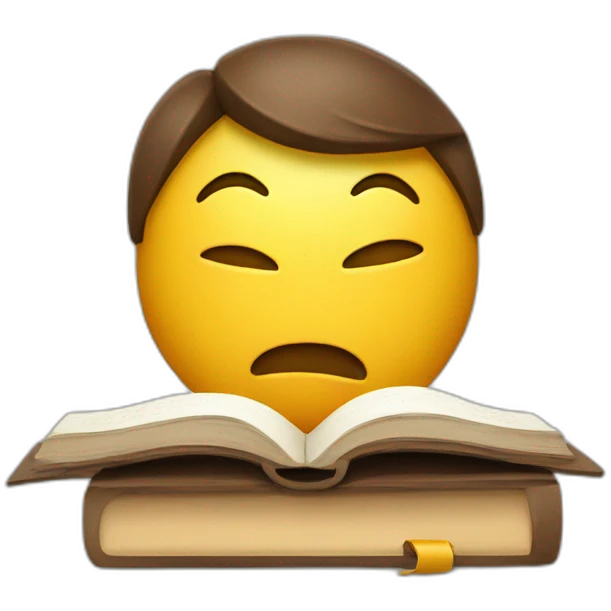 To much studying emoji