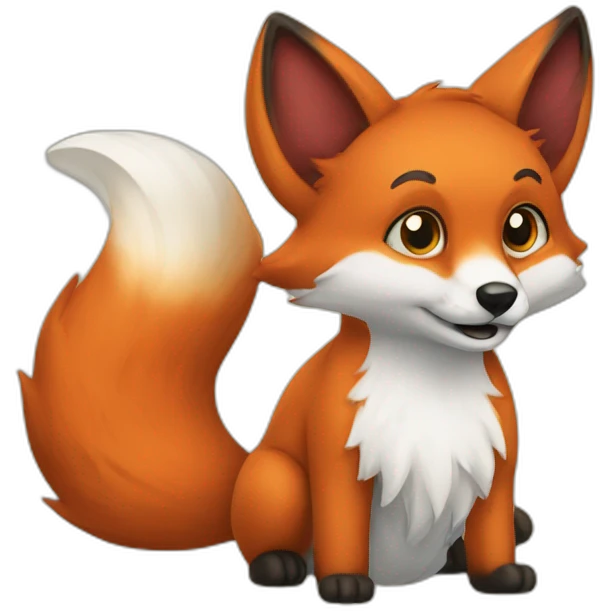 Tail fox emoji