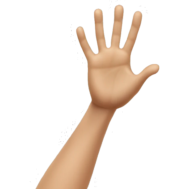 hand doing squish movement emoji