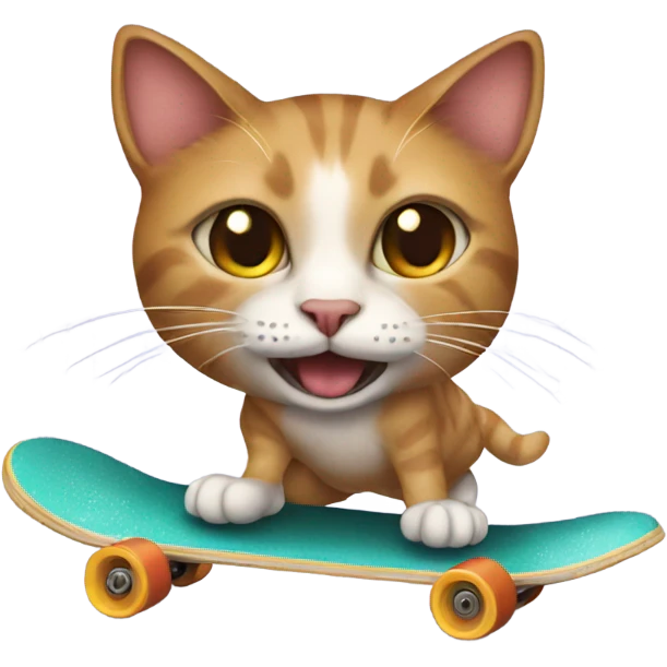 Cat on a skateboard  emoji