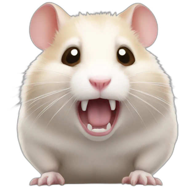 aggressive hamster emoji