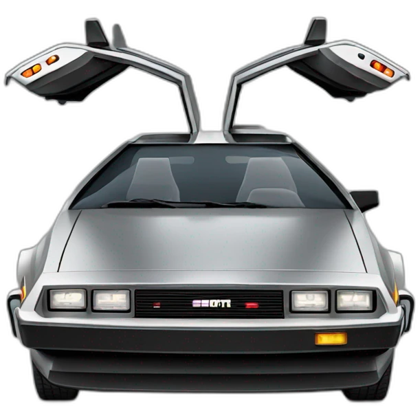 DeLorean time machine emoji