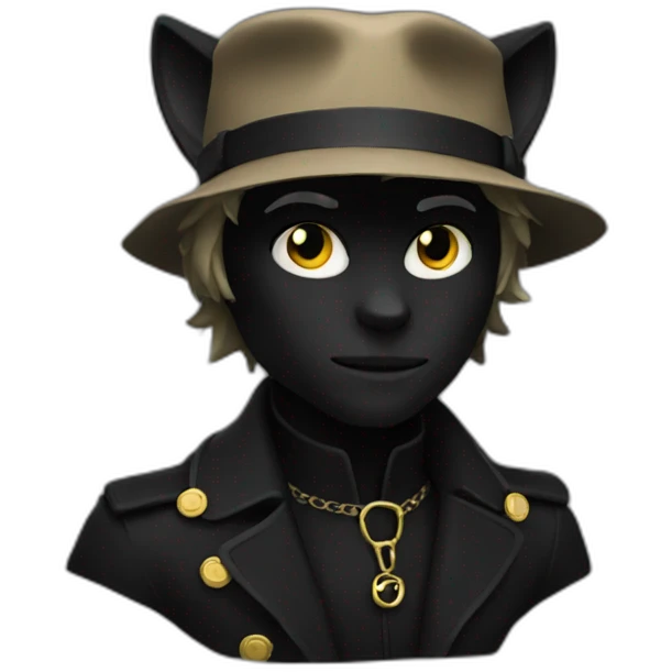 2 chat noir emoji