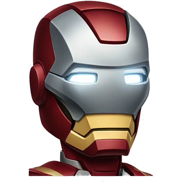 iron man and four stars emoji