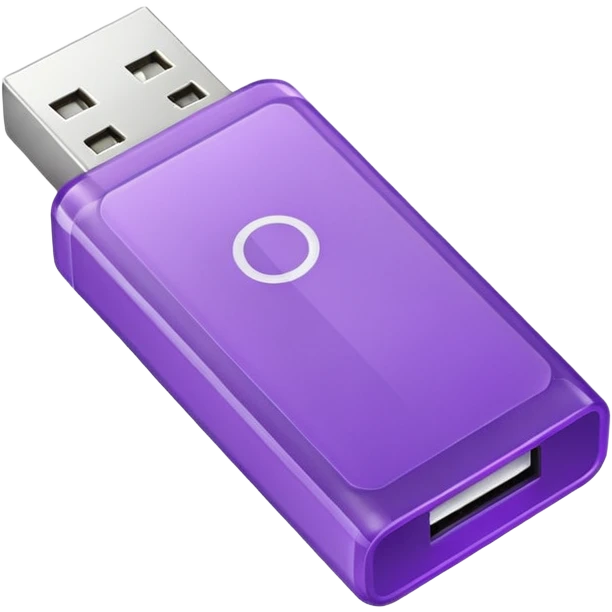purple usb drive emoji