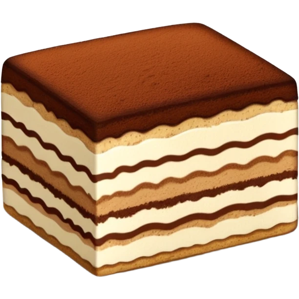 A piece of Tiramisu emoji