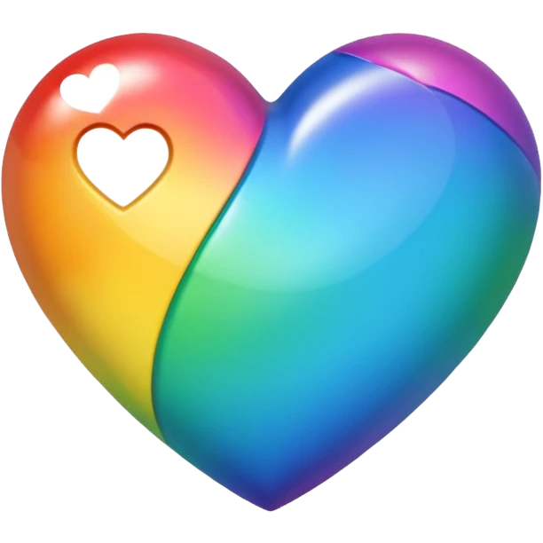 Rainbow heart emoji