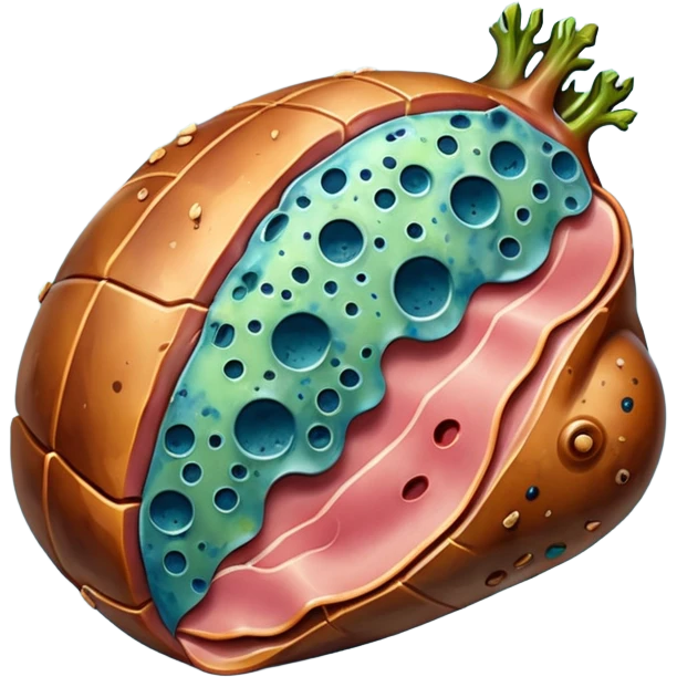 rotting ham emoji