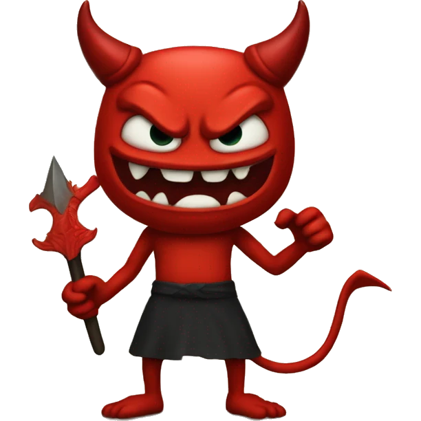 Red evil devil emoji