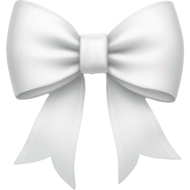 white bow emoji