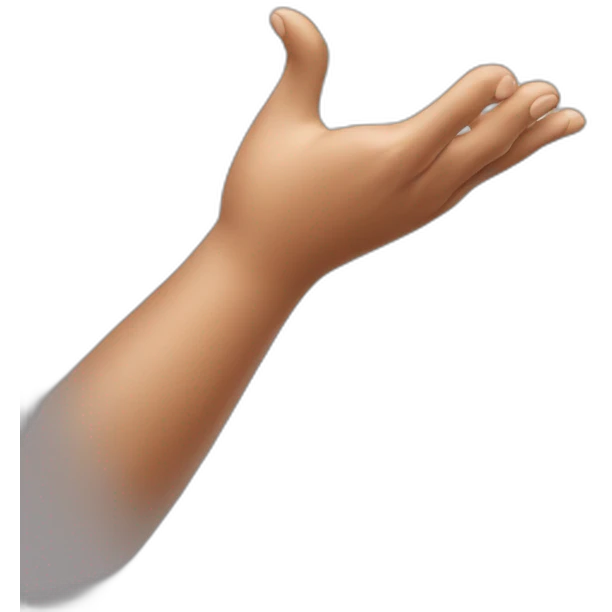 coeur au dessus d'une main emoji