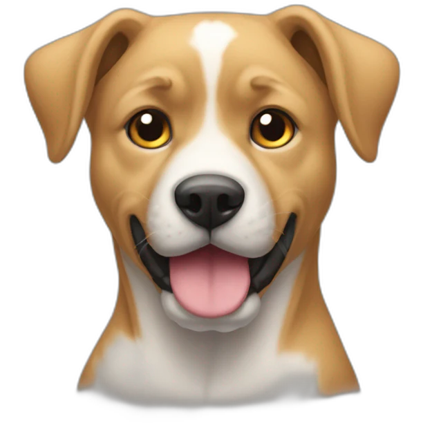 un chien qui protege un chat emoji