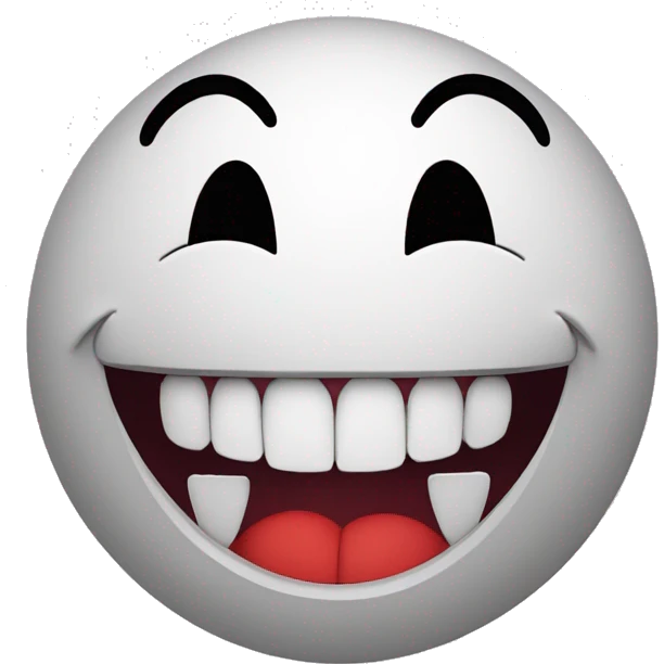 smiley with rooth  teeth emoji