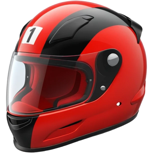 racing helmet facing front emoji