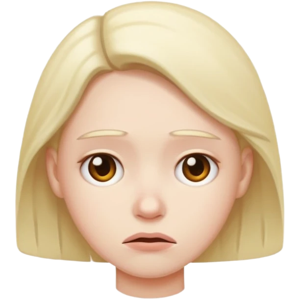 unhappy emoji