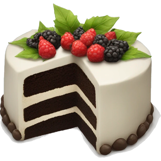 Forêt noire gâteau emoji