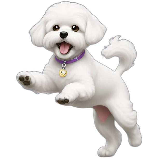 bichon dancing emoji