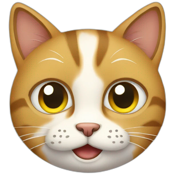Cat using phone emoji