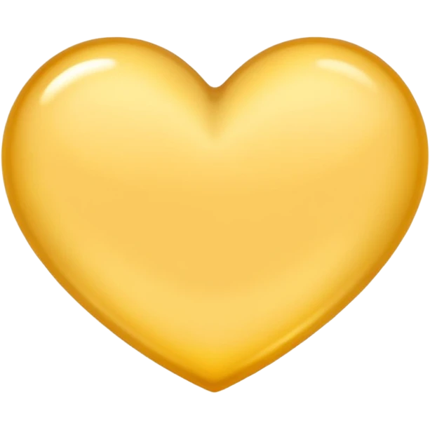 beige yellow heart emoji