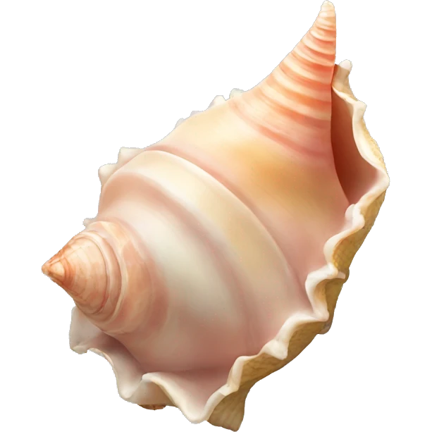 Queen conch shell  emoji