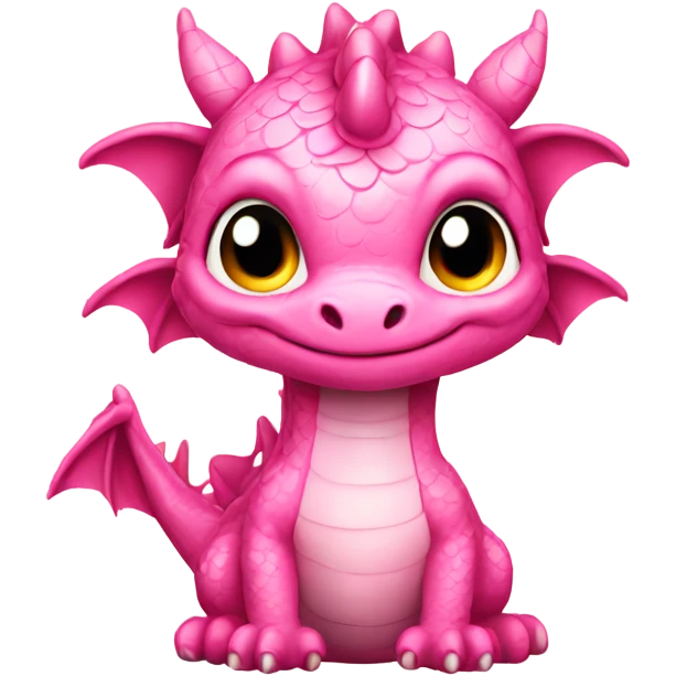 cute pink dragon emoji