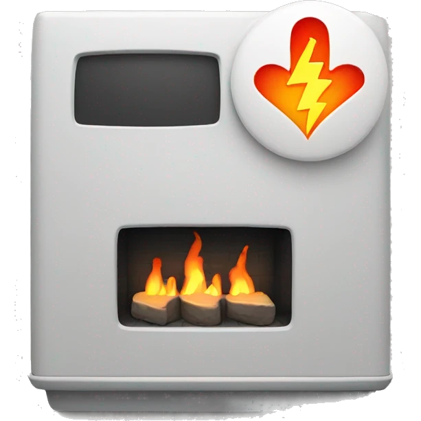 Hearth with ecg  emoji