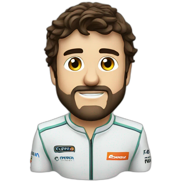 Fernando Alonso detailed emoji