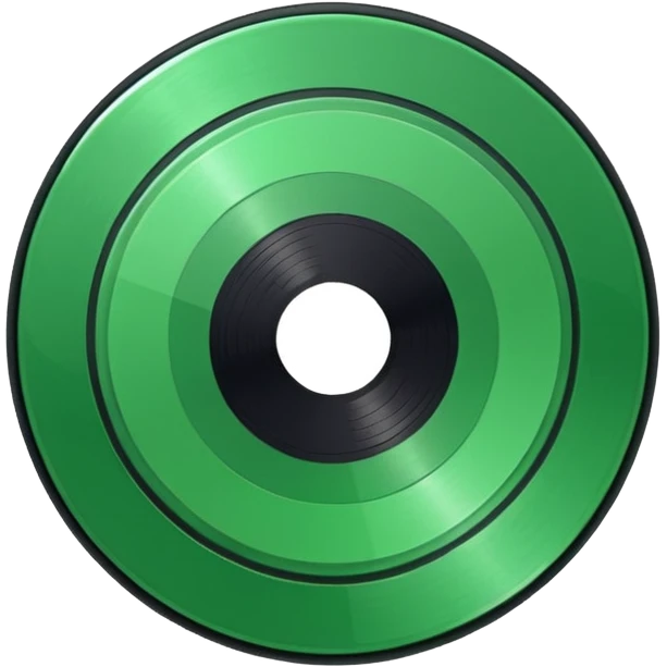green vinyl emoji