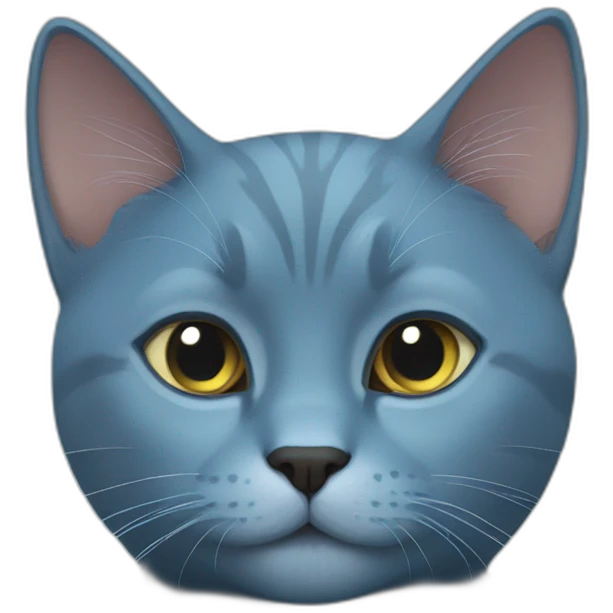Blue russian cat emoji